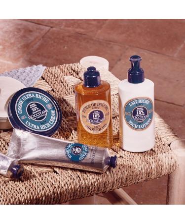L'OCCITANE Shea Body Shower Oil - 10% Fair Trade Shea Butter - Vegan Formula - 500ml - Buy Online on SooperMarket.com