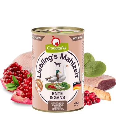 Granatapet Liebling's Meal Duck - Grain-Free Wet Dog Food Sugar Additive Free Single Feed 6 x 400g Pack - Buy Online on SooperMarket.com
