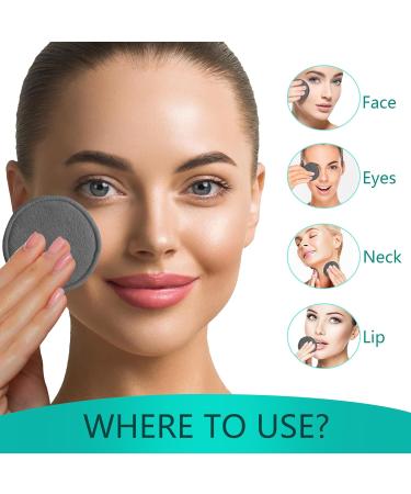 Reusable Cotton Rounds & Bamboo Makeup Remover Pads - Eco-Friendly Soft Three Layer Face Cleanser | International Shipping Available - Buy Online on SooperMarket.com