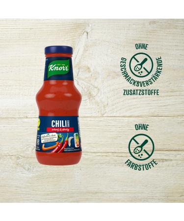 Buy Knorr Chili Sauce - Spicy Barbecue Sauce (6x250ml) | No Flavor Enhancers or Preservatives - Shop Internationally! - Buy Online on SooperMarket.com