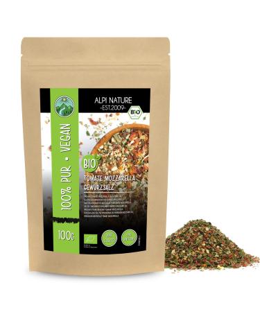 Organic Tomato Mozzarella Spice Organic Italian Spice Mix 100% Natural Organic Ingredients Spice Preparation for Pizza Salad Without Artificial additives (100 GR (3.5oz)) 1.00 g (Pack of 1)