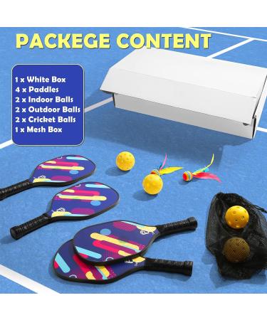 DULCE DOM Pickleball Paddles Set - USAPA Approved, Fiberglass Surface Racket with Balls & Bag, Ideal Training Equipment for Men & Women - Buy Online on SooperMarket.com