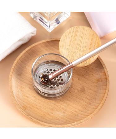 2PCS Nail Brushes & Washing Cup Set | Acrylic Liquid Powder Dappen Dish - Portable Nail Art Cleaner Tool for Glitter & Sequins - Buy Online on SooperMarket.com