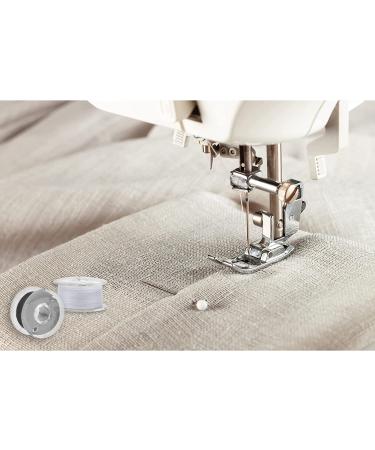 SINGER 30027 Class 66 Transparent Bobbins - 12 Black & White Threaded Bobbins - Buy Online on SooperMarket.com