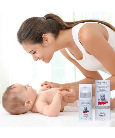 Baby Kingdom Collection Body Cream - Moisturizes Protects and Heals Dry and Sensitive Skin 98% Naturally and Hypoallergenic 150 mL (5.28 Fl Oz) - Buy Online on SooperMarket.com