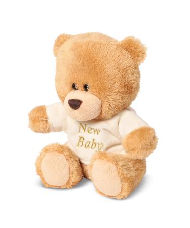 Small Teddy Bear Small Brown Teddy Bear - Newborn Baby Teddy Bear Newborn Gift Plush Soft Toy Bear with Embroidered T-Shirt - Newborn Teddy Small Teddy in Tshirt Small Teddy Bears for Babies