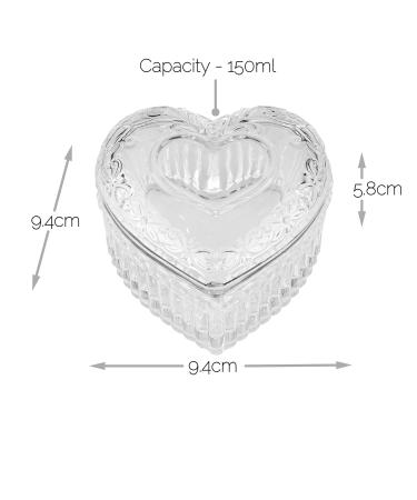 JND Professional Acrylic Liquid Monomer Dappen Dish & Lid - Glass Crystal Nail Art Powder Cup (Filigree Heart) - International Shipping Available - Buy Online on SooperMarket.com