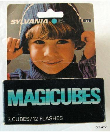 Sylvania Blue Dot MAGICUBES MAGICUBES for X-Pattern Camera Mount Sockets 3 Cubes / 12 Flashes