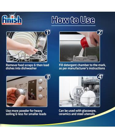 Finish Classic Dishwasher Detergent Powder 2.5Kg | Pre-Soaking Action | Superior Cleaning Power - Buy Online on SooperMarket.com