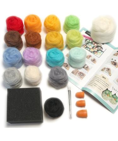 Woolbuddy Needle Felting Kit for Beginners - 6 Unique Felt Animals & Tools Included - Buy Online on SooperMarket.com