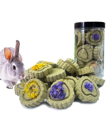 FIPASEN Rabbit Chew Toys for Teeth 18PCS Natural Timothy Hay Chew Toy Improve Dental Health for Bunny/Chinchilla/Guinea Pig/Hamsters/Holland Lop Small Rodent Pet Molar Teeth Treats Toys