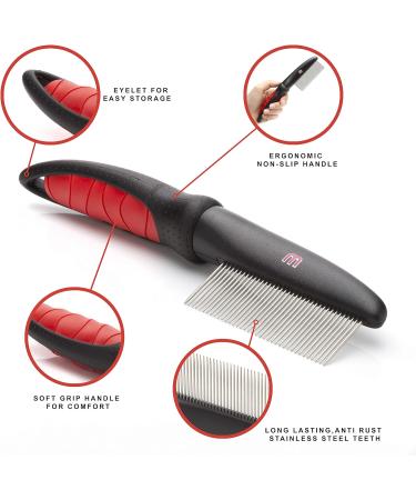 Mikki Dog Cat Grooming Comb - Matt and Tangle Remover for Medium/Large Pets - Buy Online on SooperMarket.com