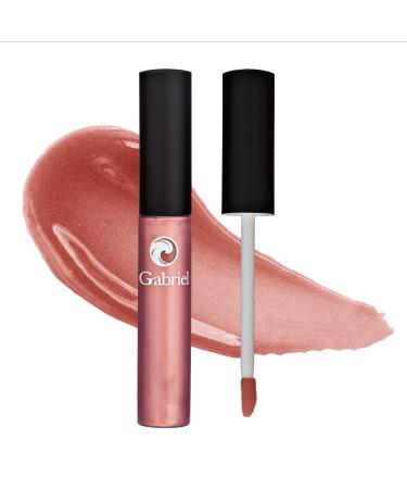 Gabriel Cosmetics Lip Gloss  Natural Lipgloss  Paraben Free  Vegan  Gluten-free Cruelty-free  Non GMO  High performance and long lasting  Infused with Jojoba Seed Oil and Aloe  .27 fl oz. (Nectar (Berry/Warm Shimmer))