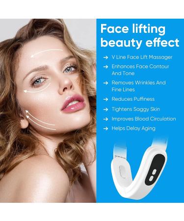 Electric Double Chin Reducer with Blue Red Light for Skin Lifting & Shaping - Buy Online on SooperMarket.com