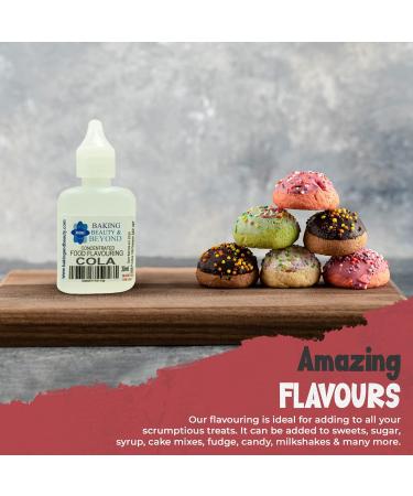 Baking Beauty and Beyond Concentrated Food Flavouring Oil - Dozen of Professional Quality Food Grade Flavouring Oil for Candy Making Baking Cooking Lip Balm and Lip Gloss - Cola (50ml) - Buy Online on SooperMarket.com