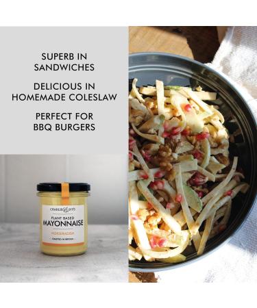 Charlie & Ivy's Horseradish Plant Based Mayonnaise 190g - Vegan Mayo Option - Buy Online on SooperMarket.com