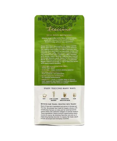 Teeccino French Roast Ground Herbal Coffee 11oz | Caffeine-Free & Prebiotic | Acid-Free Dark Roast - Buy Online on SooperMarket.com