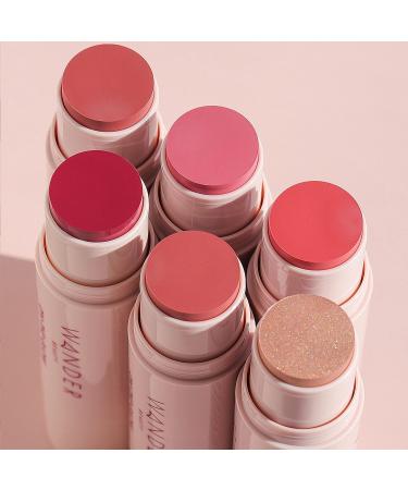 Wander Beauty On-the-Glow Blush and Illuminator - Strawberry Fields/Nude Glow - 7-in-1 Hydrating Stick Blush & Highlighter for Cheeks, Lips, Face & Body - Buy Online on SooperMarket.com
