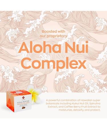 Hanalei Kona Peptide Eye Cream - Minimize Wrinkles & Puffiness | Hawaiian Botanicals, Caffeine, Peptides | Made in USA, Cruelty-Free & Vegan (0.5 oz) - Buy Online on SooperMarket.com