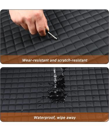 ZATOOTO Rear Car Seat Cover - Waterproof PU Leather Seat Mat for Back Seat Protection - Anti-Slip & Comfortable - Black - Buy Online on SooperMarket.com