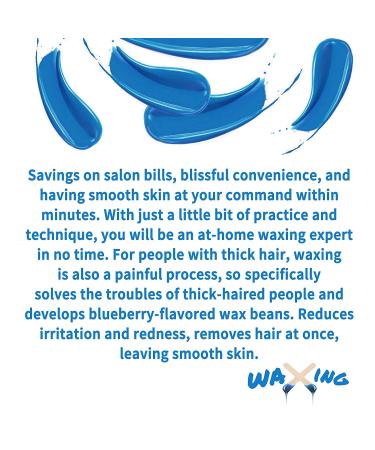 Waxing Kit for Women and Men with Strongest Blue Refill Hard Wax - At-Home Hair Removal for Underarms, Legs, Back, and Chest - Stripless Wax Warmer - Coarse Body Hair Removal - Buy Online on SooperMarket.com