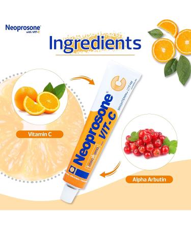 NEOPROSONE Skin Brightening Cream 1.7 Fl oz/50 ml with Vitamin C & Alpha Arbutin - Buy Now for Radiant Skin - Buy Online on SooperMarket.com
