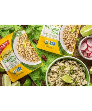 Tasty Bite Organic Thai Lime Rice - Ready to Eat, Vegan, 8.8 oz (Pack of 6) - Buy Online on SooperMarket.com