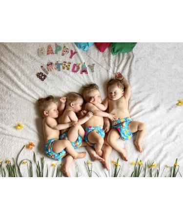 ALVABABY Pocket Newborn Cloth Diapers for Less Than 12pounds 6pcs + 12 Inserts 6SVB05 Snaps 6svb05 6 Count (Pack of 1) - Buy Online on SooperMarket.com