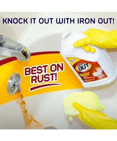 IRON out Rust Stain Remover Powder - Effective Stain Removal for Bathrooms Kitchens Appliances & More - 4.75 lb Bottle - Buy Online on SooperMarket.com
