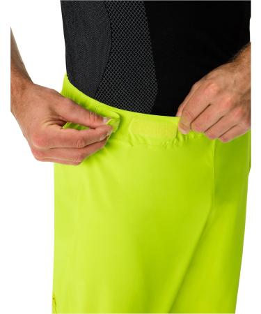 VAUDE Men's Moab Rain Pants - Neon Yellow | Lightweight Waterproof & Eco-Friendly Gear for Outdoor Adventures - Buy Online on SooperMarket.com