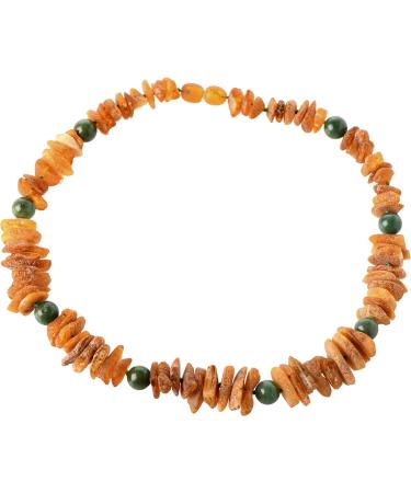 B-A-L Baltic Amber & African Jade Pet Flea & Tick Chain for Dogs & Cats | 25-65 cm - Buy Online on SooperMarket.com