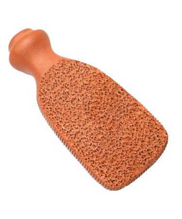Love Natural Pumice Stone for Feet - 2-Sided Terra Cotta Foot Scrubber Professional Exfoliating Clay Stone for Feet Hands Body Care - Pumice Stone for Feet Callus Remover & Dead Skin