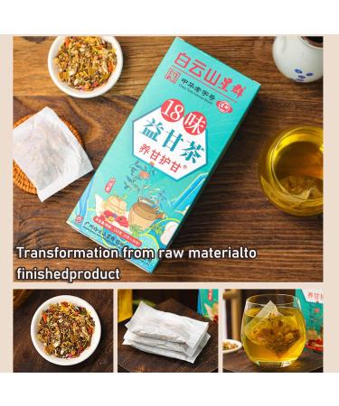 18 Flavors Liver Care Tea - 18 Flavors Of Liver Protection Tea Nourish The Liver And Protect The Liver Chinese Nourishing Liver Tea Health Preserving Tea For All People. (5 Box) - Buy Online on SooperMarket.com