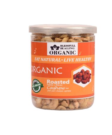 Blessfull Healing Organic Natural Vegan Peri Peri Cheese Roasted Halves/Pieces Cashew Nuts Crunchy Kaju 250 Gram