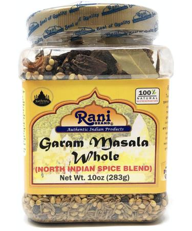 Rani Garam Masala Indian 11 Whole Spices Blend 10oz (283g) PET Jar  All Natural, Salt-Free | Vegan | No Colors | Gluten Friendly | NON-GMO | Indian Origin
