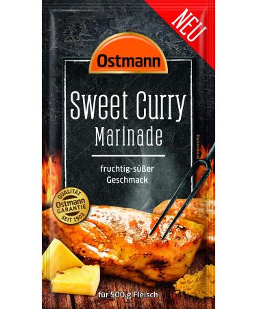 Ostmann spice-sweet curry marinade liquid grill marinade with fruity-sweet taste for poultry spice mix for 500 g grill goods ideal for grilling & refining dishes 60 ml sweet curry marinade 60 ml (1 Pack)