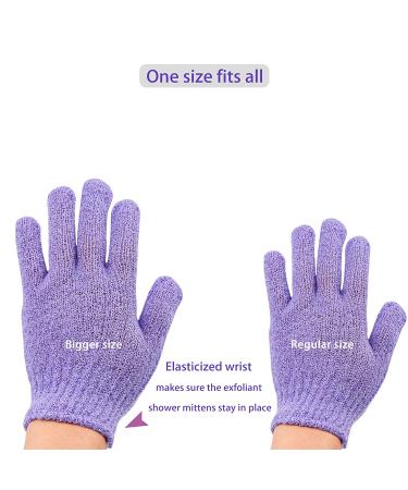 12 Pairs Double Sided Exfoliating Gloves | Body Scrubber Scrubbing Mitts for Shower | Dead Skin Cell Remover | 12 Colors - Buy Online on SooperMarket.com