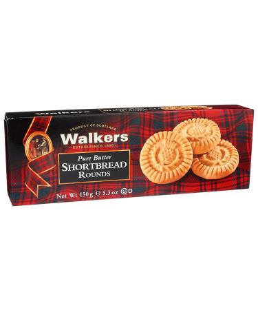 Walkers Pure Butter Shortbread Rounds 5.3 oz - Premium Scottish Biscuits - Buy Online on SooperMarket.com