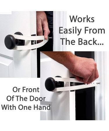 FlexLatch Cat Door Holder Latch - Bright White Alternative for Cats. Easy Install, Keeps Dogs Out. Baby Proof Design for Safety - Buy Online on SooperMarket.com
