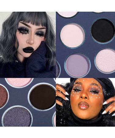 Smokey Grey Eyeshadow Palette - DE LANCI Professional 12 Shades Matte Shimmer Goth Makeup - Waterproof High Pigmented Smoky Eyes Shadow Kit - Buy Online on SooperMarket.com