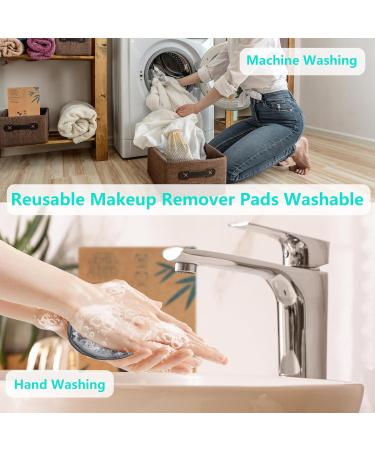 Reusable Cotton Rounds & Bamboo Makeup Remover Pads - Eco-Friendly Soft Three Layer Face Cleanser | International Shipping Available - Buy Online on SooperMarket.com