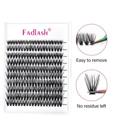 Lash Clusters Extensions 200pcs 40D Individual Cluster Lashes Mixed Tray Black Mink | DIY Eyelash Extensions - Professional Makeup | 8-16mm - Buy Online on SooperMarket.com