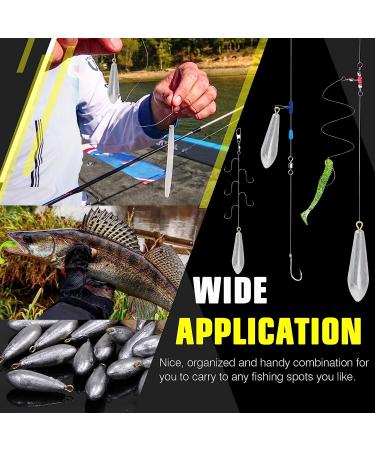 AMYSPORTS Drop Shot Fishing Weights Kit - Removable Lead Sinkers for Bass Casting - Size 1 (1oz.) - 10 pcs - Freshwater and Saltwater - Buy Online on SooperMarket.com