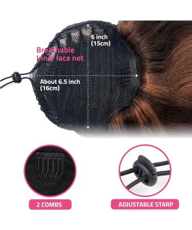 Allyreetress Highlight Yaki Drawstring Ponytail Extension for Black Women Kinky Staight Up Down Pony Tail Synthetic Hair Extensions 20 Inches 2 Clip in 20 inches HL4/30 - Buy Online on SooperMarket.com