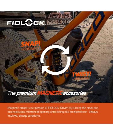 Fidlock Twist Bottle 450ml - Transparent Magnetic Bicycle Water Bottle (No Connector/Base) - Ideal for Cyclists - Buy Online on SooperMarket.com