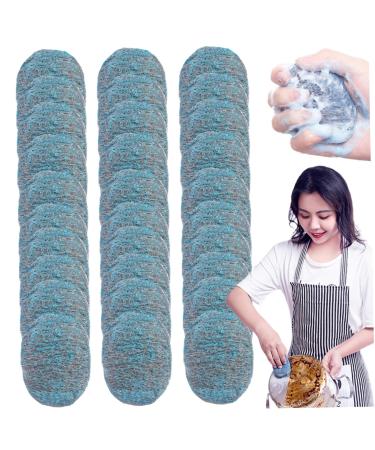 30 PCS Steel Wire Wool Easy Cleaning Steel Wool Scrubber Reusable Dish Scrubber Absorbent & Rich Foam Steel Wool Soap Cleaning Pad for Household Cleaning Kitchen Dishes & Metal Grills