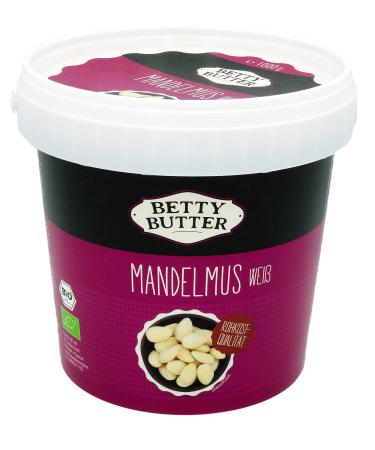 Organic Premium Almondmus white raw food quality 1 kg of bucket natural nutmet without sugar almond butter without sugar almond puree almond butter without additives no palm oil