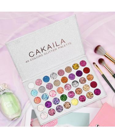 Bezavea Eyeshadow Palette Makeup Set 40 Colors Eyeshadow Palette Makeup 40 Blendable Shades with Highly Pigmented Glitters Shimmers for Day or Night Looks Neon Eyeshadow Makeup Palette - Buy Online on SooperMarket.com