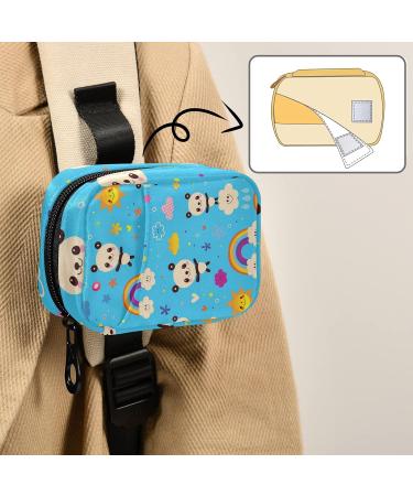 SUABO Panda Bears Weekly Pill Organizer - Travel 7 Day Pill Box with Separate Compartments for Medications & Vitamins | Blue - Buy Online on SooperMarket.com