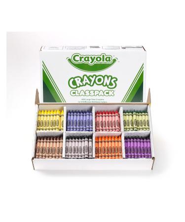 Crayola Crayon Classpack Large Crayons 400ct Bulk Crayons for Classroom School Supplies for Teachers Standard Packaging